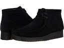 (取寄) クラークス レディース ワラビー ブーツ スエード Clarks women Wallabee Boot Black Suede 1