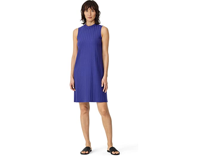 (取寄) アイリーン フィッシャー レディース モック ネック ドレス Eileen Fisher women Mock Neck Dress Iris