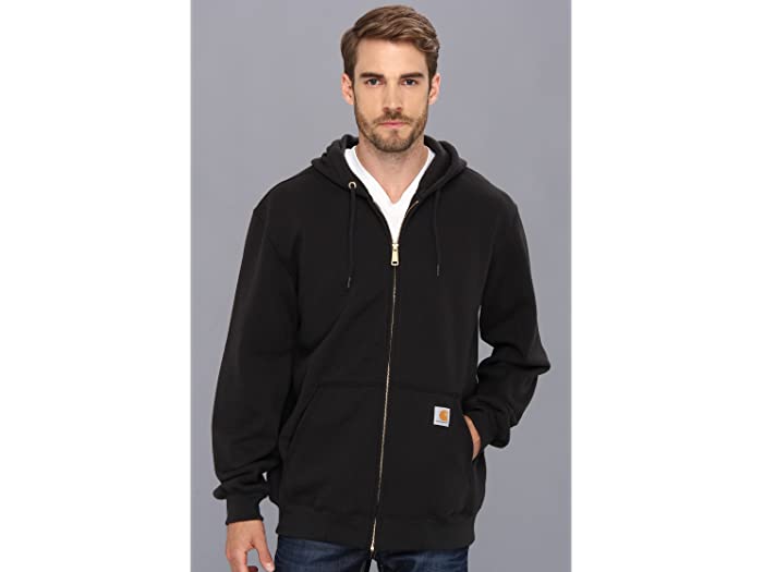(取寄) カーハート メンズ ビッグ アンド トール ミッドウエイト フーデット ジップ フロント スウェットシャツ Carhartt men Big & Tall Midweight Hooded Zip Front Sweatshirt Black