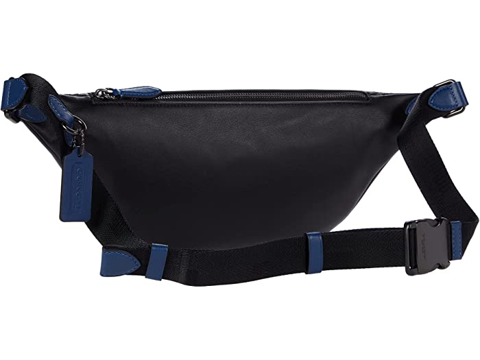 (取寄) コーチ メンズ リーグ ベルト バッグ イン シグニチャー ジャカード COACH men League Belt Bag in Signature Jacquard Charcoal/Black