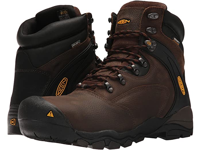 取寄 キーン ユーティリティ メンズ ルイビル 6 スティール トゥ KEEN Utility men KEEN Utility Louisville 6 Steel Toe Cascade Brown