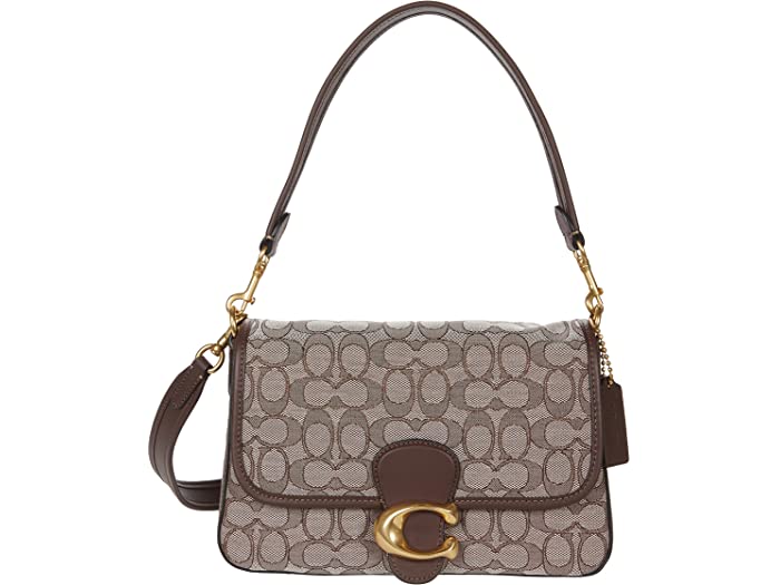 (取寄) コーチ レディース シグニチャー ジャカード ソフト タビー ショルダー バッグ COACH women COACH Signature Jacquard Soft Tabby Shoulder Bag Oak Mapleのサムネイル