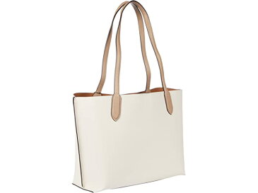 (取寄) コーチ レディース カラーブロック レザー ウィロー トート COACH women Color-Block Leather Willow Tote Chalk Multi