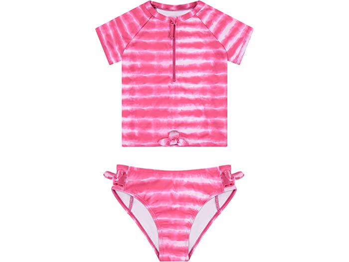 (取寄) ガールズ タイダイ ラッシュガード アンド スイム スーツ セット (リトル キッズ/ビッグ キッズ) ANDY & EVAN KIDS girls Tie-Dye Rashguard & Swim Suit Set (Little Kids/Big Kids) Pink Tie-Dye