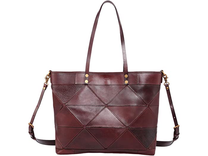 (取寄) オールドトレンド レディース ジェニュイン レザー プリズム トート バッグ Old Trend women Genuine Leather Prism Tote Bag Brown