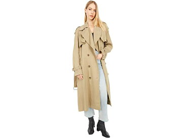 (取寄) レディース オーバーサイズ トレンチ コート Faith Connexion women Oversize Trench Coat Light Khaki