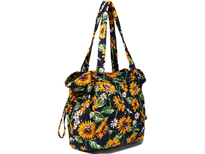 (取寄) ヴェラ ブラッドリー レディース コットン グレンナ サッチェル パース Vera Bradley women Cotton Glenna Satchel Purse Sunflowers/Recycled Cotton