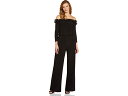 (取寄) アドリアナ パぺル レディース オフ-ザ-ショルダー ラッフル ジャンプスーツ Adrianna Papell women Adrianna Papell Off-the-Shoulder Ruffle Jumpsuit Black