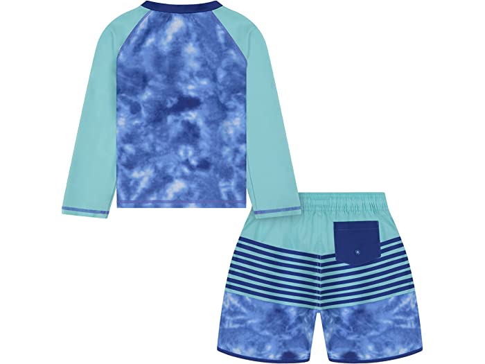 (取寄) ボーイズ ツーピース ラッシュガード スイム セット (インファント) ANDY & EVAN KIDS boys Two-Piece Rashguard Swim Set (Infant) Blue Tie-Dye