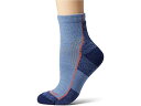(取寄) ダーンタフバーモント レディース ハイカー 1/4 ソックス クッション Darn Tough Vermont women Hiker 1/4 Socks Cushion Dusk Denim(4)