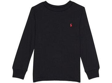 (取寄) ラルフローレン キッズ ボーイズ コットン ジャージ ロング スリーブ ティー (トドラー) Polo Ralph Lauren Kids boys Cotton Jersey Long Sleeve Tee (Toddler) RL Black