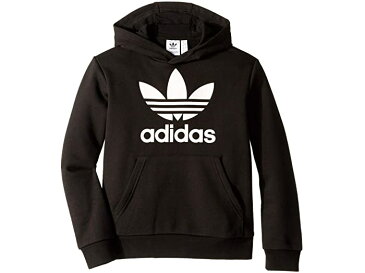 (取寄) アディダス オリジナルス キッズ キッズ トレフォイル フーディ (リトル キッズ/ビッグ キッズ) adidas Originals Kids kids Trefoil Hoodie (Little Kids/Big Kids) Black/White 2