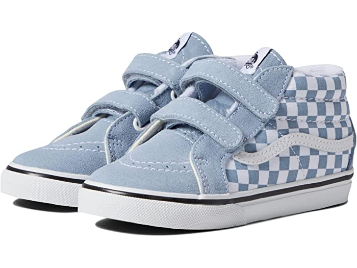 (取寄) バンズ キッズ キッズ リイシュー V (インファント/トドラー) Vans Kids kids Sk8-Mid Reissue V (Infant/Toddler) Color Theory Checkerboard Ashley Blue