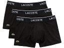 () RXe Y gNX 3-pbN JWA NVbN Lacoste men Trunks 3-Pack Casual Classic Black