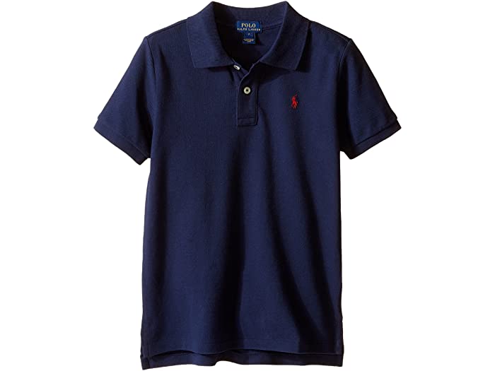 (取寄) ラルフローレン キッズ ボーイズ コットン メッシュ ポロ シャツ (トドラー) Polo Ralph Lauren Kids boys Cotton Mesh Polo Shirt (Toddler) French Navy