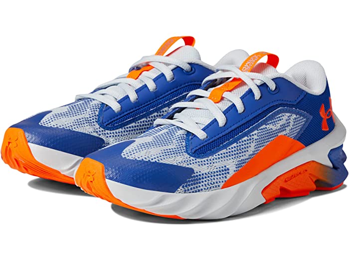 (取寄) アンダーアーマー キッズ ボーイズ チャージド 4 (ビッグ キッズ) Under Armour Kids boys Charged Scramjet 4 (Big Kid) Royal/Halo Gray/Blaze Orange