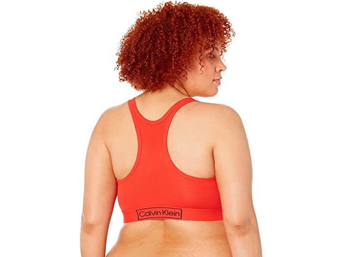 (取寄) カルバンクライン アンダーウェア レディース プラス サイズ リイマジンド ヘリテージ アンライン ブラレット Calvin Klein Underwear women Plus Size Reimagined Heritage Unlined Bralette Tuscan Terra Cotta