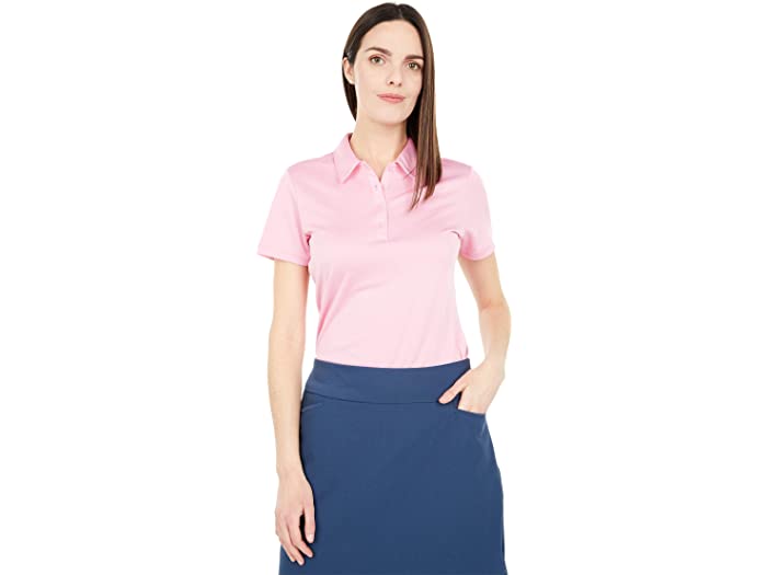 (取寄) アディダス ゴルフウェア レディース トーナメント プライムグリーン ポロシャツ adidas Golf women Tournament Primegreen Polo Shirt Pink 1