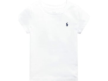 (取寄) ラルフローレン キッズ ガールズ ショート スリーブ ジャージ Tシャツ (リトル キッズ) Polo Ralph Lauren Kids girls Short Sleeve Jersey T-Shirt (Little Kids) White