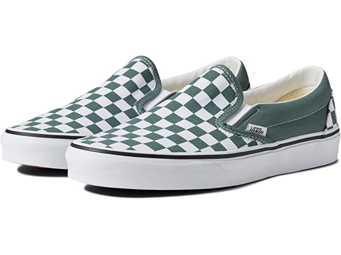 (取寄) バンズ クラシック スリップ-オン Vans Classic Slip-On Color Theory Checkerboard Duck Green