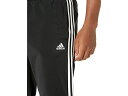 (取寄) アディダス メンズ エッセンシャル 3ストライプ トリコット ジョガー パンツ adidas men Essentials 3-Stripes Tricot Jogger Pants Black/White 1 3