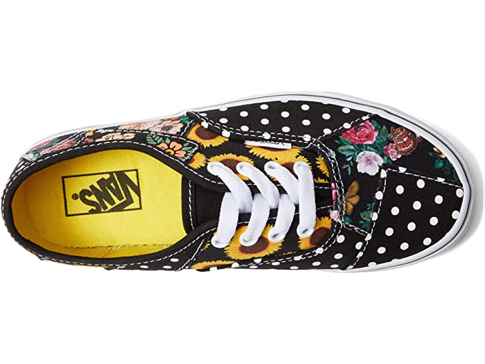 (取寄) バンズ キッズ ガールズ オーセンティック パッチワーク (リトル キッズ) Vans Kids girls Authentic Patchwork (Little Kid) Sunflower Black/Yellow