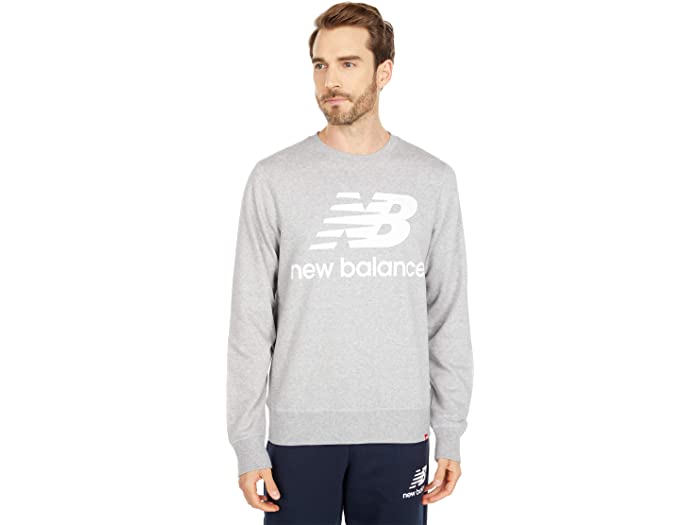 (取寄) ニューバランス メンズ エッセンシャル スタック ロゴ クルー New Balance men Essentials Stacked Logo Crew Athletic Grey