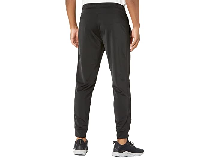 (取寄) アディダス メンズ エッセンシャル 3ストライプ トリコット ジョガー パンツ adidas men Essentials 3-Stripes Tricot Jogger Pants Black/Black 1 2