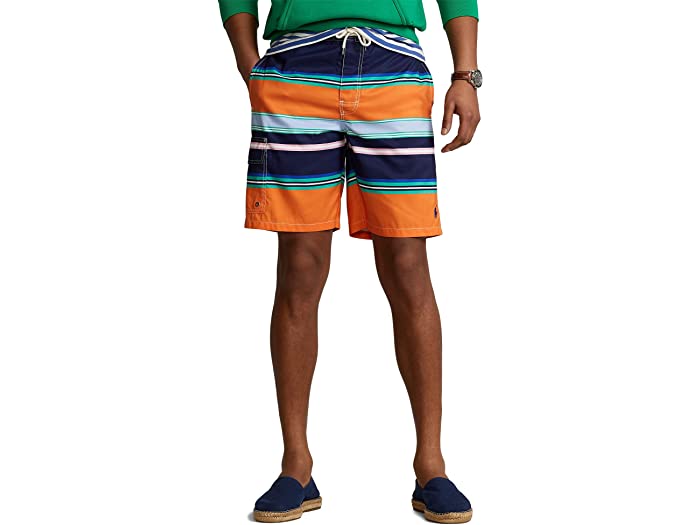 (取寄) ラルフローレン メンズ 8.5インチ カイルア クラシック フィット スイム トランク Polo Ralph Lauren men 8.5-Inch Kailua Classic Fit Swim Trunk Old Village Stripe