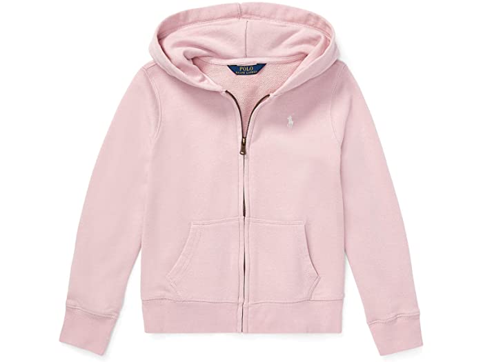 (取寄) ラルフローレン キッズ ガールズ フレンチ テリー パーカー (ビッグ キッズ) Polo Ralph Lauren Kids girls French Terry Hoodie (Big Kids) Hint Of Pink