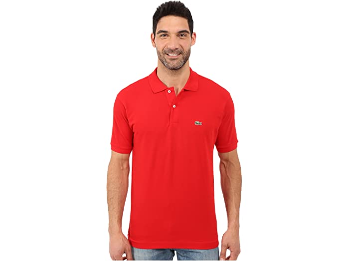 (取寄) ラコステ メンズ L1212 クラシック ピケ ポロ シャツ Lacoste men Lacoste L1212 Classic Pique Polo Shirt Red