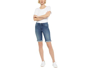 (取寄) エヌワイディージェイ レディース ブリエラ ショーツ ロール カフ イン ブルーウェル NYDJ women Briella Shorts Roll Cuff in Bluewell Bluewell