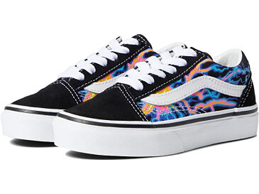 (取寄) バンズ キッズ ガールズ オールド スクール (リトル キッズ) Vans Kids girls Old Skool (Little Kid) (Electric Flame) Black/True White