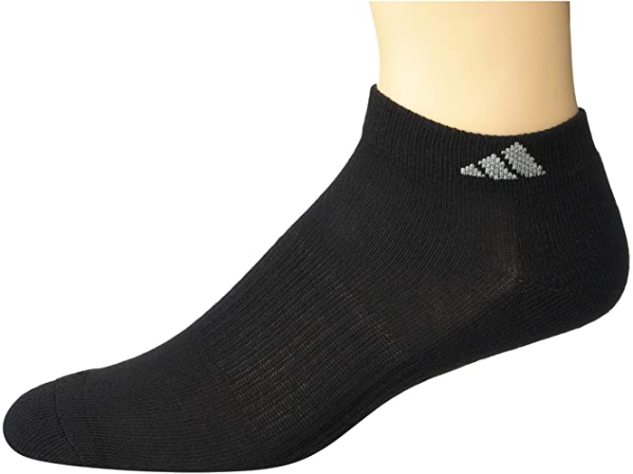 (取寄) アディダス レディース アスレチック 6パック ロウ カット ソックス adidas women Athletic 6-Pack Low Cut Socks Black/Aluminum 2