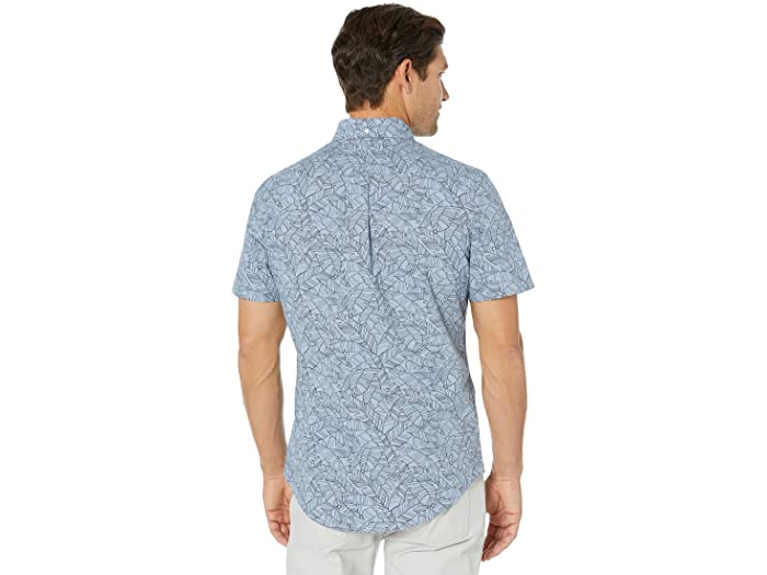 (取寄) トミーヒルフィガー メンズ ショート スリーブ ボタンダウン イン カスタム フィット Tommy Hilfiger men Short Sleeve Button-Down in Custom Fit Daybreak Blue