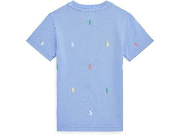 (取寄) ラルフローレン キッズ ボーイズ ポロ ポニー コットン メッシュ ティー (リトル キッズ) Polo Ralph Lauren Kids boys Polo Pony Cotton Mesh Tee (Little Kids) Lake Blue Multi