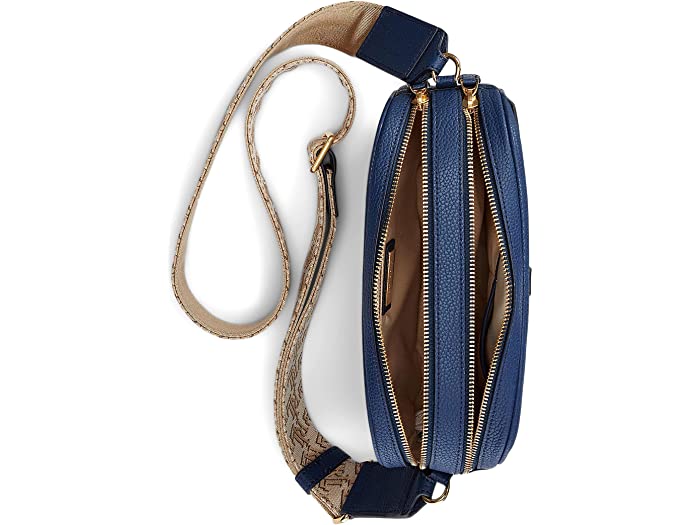 (取寄) ローレン ラルフローレン レディース キャリー 24 クロスボディ スモール LAUREN Ralph Lauren women Carrie 24 Crossbody Small Denim Blue/Khaki