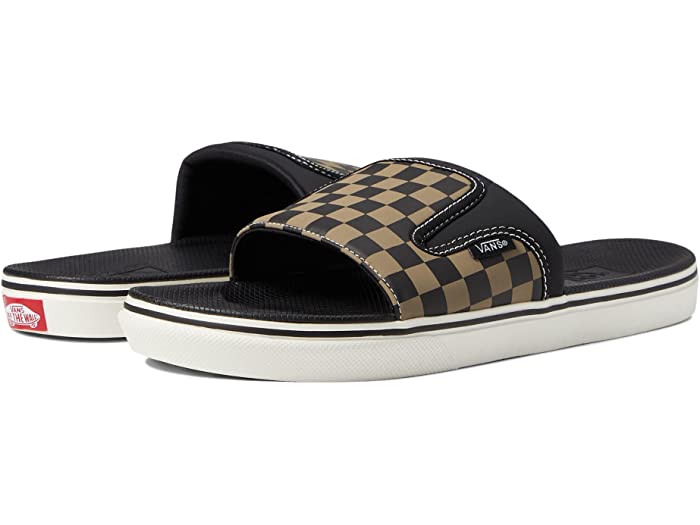 (取寄) バンズ ウルトラクッシュ スライドオン Vans UltraCush Slide-On (Checkerboard) Timber Wolf/Marshmallow