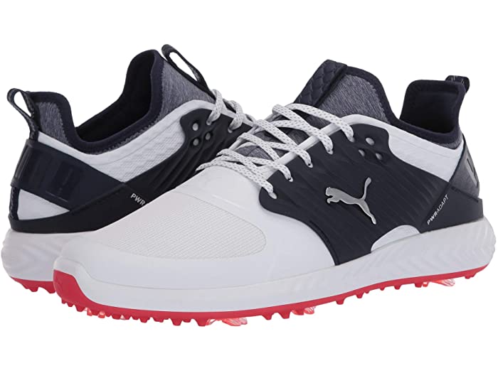 (取寄) プーマ ゴルフ メンズ イグナイト ケージド PUMA Golf men Ignite PwrAdapt Caged Puma White/Puma Silver/Peacoat