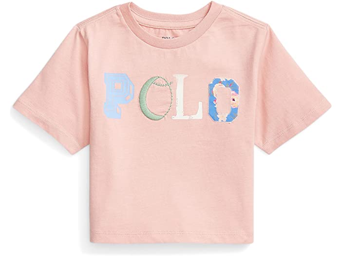 (取寄) ラルフローレン キッズ ガールズ ロゴ コットン ジャージ ボクシー ティー (トドラー) Polo Ralph Lauren Kids girls Logo Cotton Jersey Boxy Tee (Toddler) Adirondack Rose