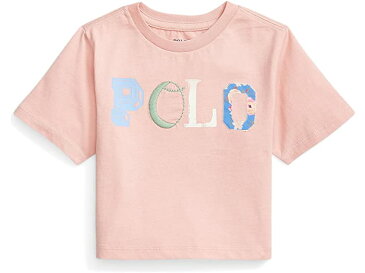 (取寄) ラルフローレン キッズ ガールズ ロゴ コットン ジャージ ボクシー ティー (トドラー) Polo Ralph Lauren Kids girls Logo Cotton Jersey Boxy Tee (Toddler) Adirondack Rose