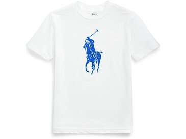 (取寄) ラルフローレン キッズ ボーイズ ビッグ ポニー コットン ジャージ ティー (リトル キッズ) Polo Ralph Lauren Kids boys Big Pony Cotton Jersey Tee (Little Kids) White