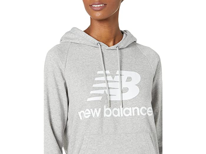 (取寄) ニューバランス レディース エッセンシャル プルオーバー フーディ New Balance women Essentials Pullover Hoodie Athletic Grey