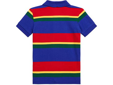 (取寄) ラルフローレン キッズ ボーイズ ストライプド コットン メッシュ ポロ シャツ (トドラー) Polo Ralph Lauren Kids boys Striped Cotton Mesh Polo Shirt (Toddler) Heritage Royal Multi