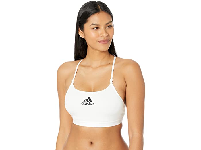 (取寄) アディダス レディース トレーニング ライト サポート グッド レベル ブラ adidas women Training Light Support Good Level Bra White