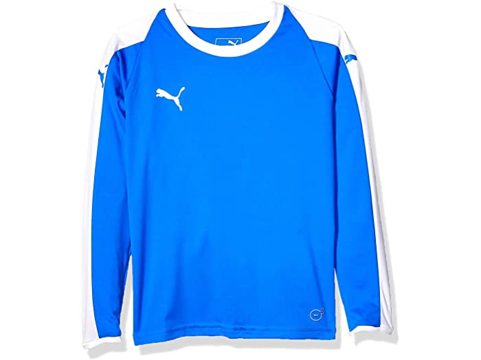 (取寄) プーマ キッズ ユニセックス ユース リーガ ロング スリーブ ジャージ PUMA kids Unisex Youth Liga Long Sleeve Jersey Electric Blue Lemonadewhite