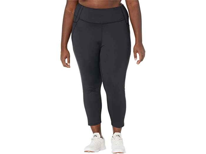 (取寄) ニューバランス レディース プラス サイズ シェイプ シールド 7/8 タイツ New Balance women Plus Size Transform Shape Shield 7/8 Tights Black