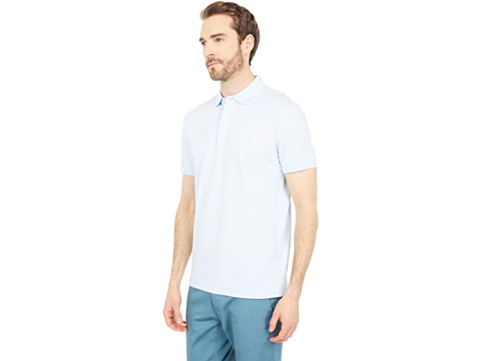 (取寄) ラコステ メンズ ショート スリーブ ソリッド ストレッチ ピケ レギュラー Lacoste men Short Sleeve Solid Stretch Pique Regular Rill Light Blue