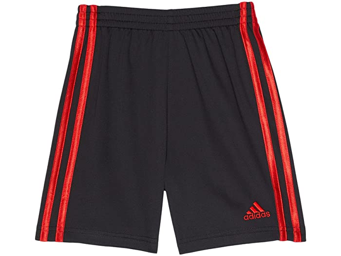 (取寄) アディダス キッズ ボーイズ クラシック 3ストライプ ショーツ (トドラー/リトル キッズ) adidas Kids boys Classic 3-Stripes Shorts (Toddler/Little Kids) Black/Red