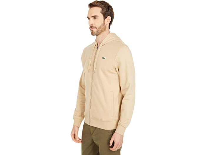 (取寄) ラコステ メンズ ロング スリーブ ソリッド カラー スウェットシャツ Lacoste men Long Sleeve Solid Color Sweatshirt Viennese/Viennese